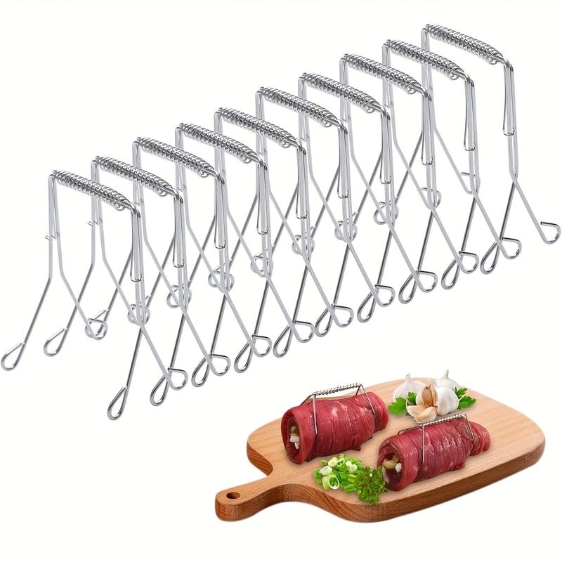 Stainless Steel Vegetable Cooking Tongs Heat Resistant Multi Grip Kitchen Clamp For Leafy Greens 5