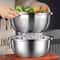Heavy Duty Stainless Steel Colander Set for Pasta, Fruit and Vegetables
