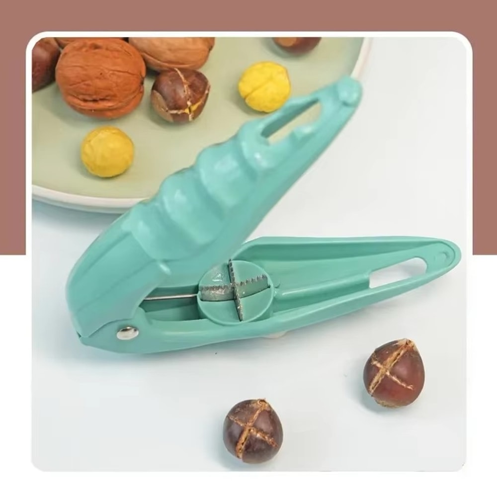 Stainless Steel Chestnut Cutter Nut Cracker Tool For Easy Shelling 0