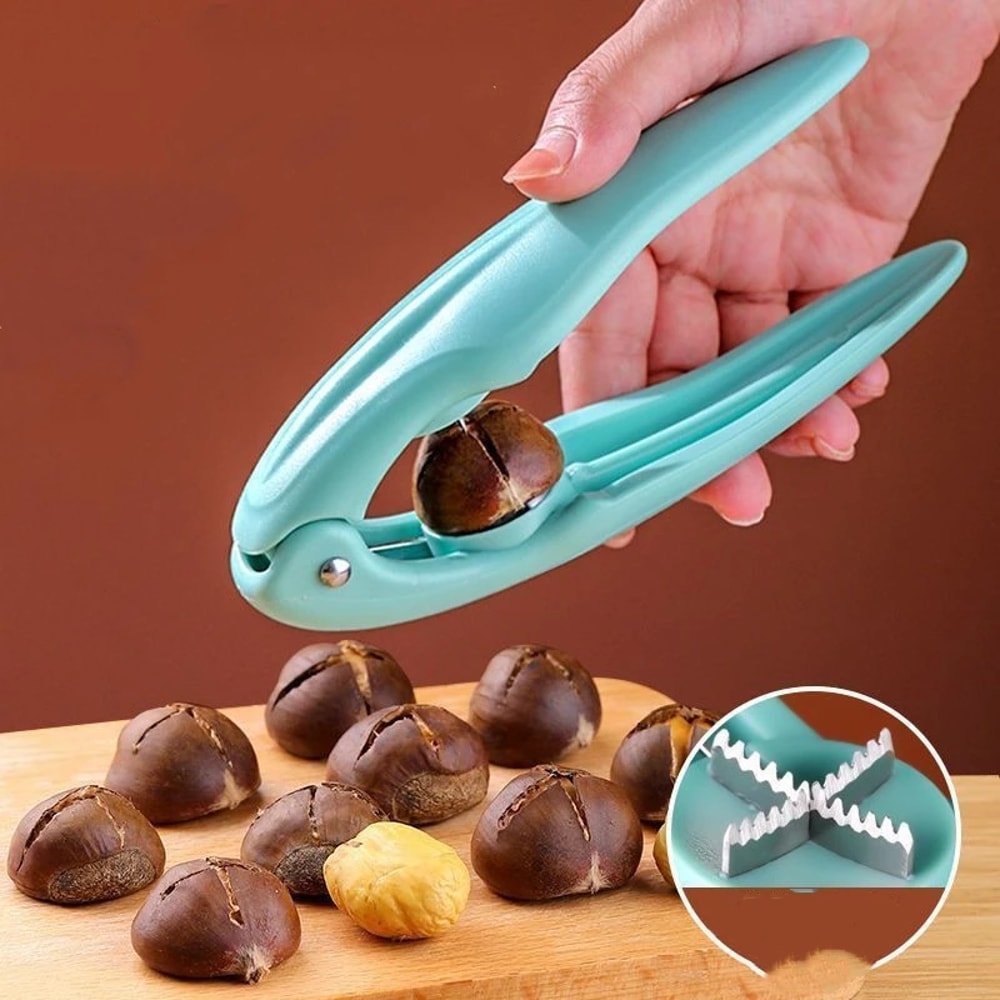 Stainless Steel Chestnut Cutter Nut Cracker Tool For Easy Shelling 1