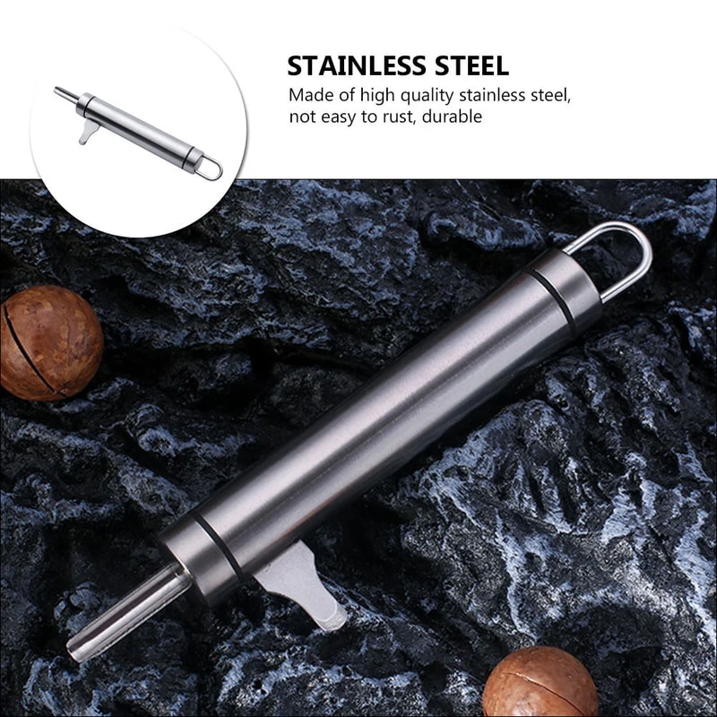 Stainless Steel Macadamia Nut Opener And Walnut Sheller Tool With Pick 3