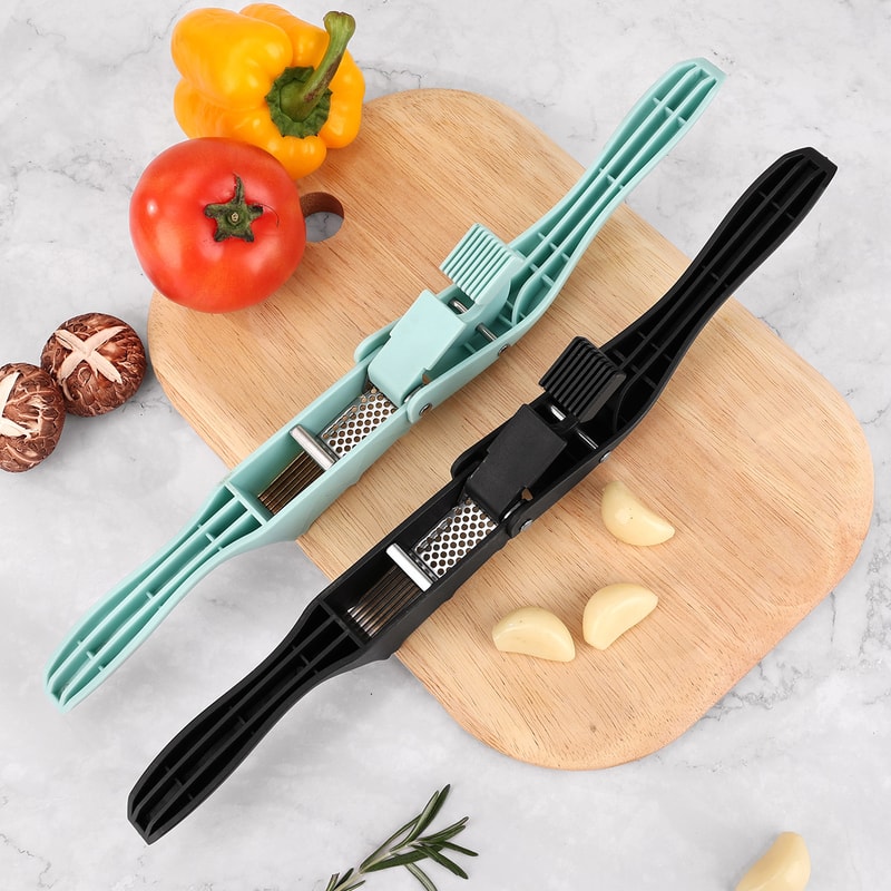 Premium Garlic Press Crusher Tool With Slicer Multi Use Kitchen Garlic Mincer 5