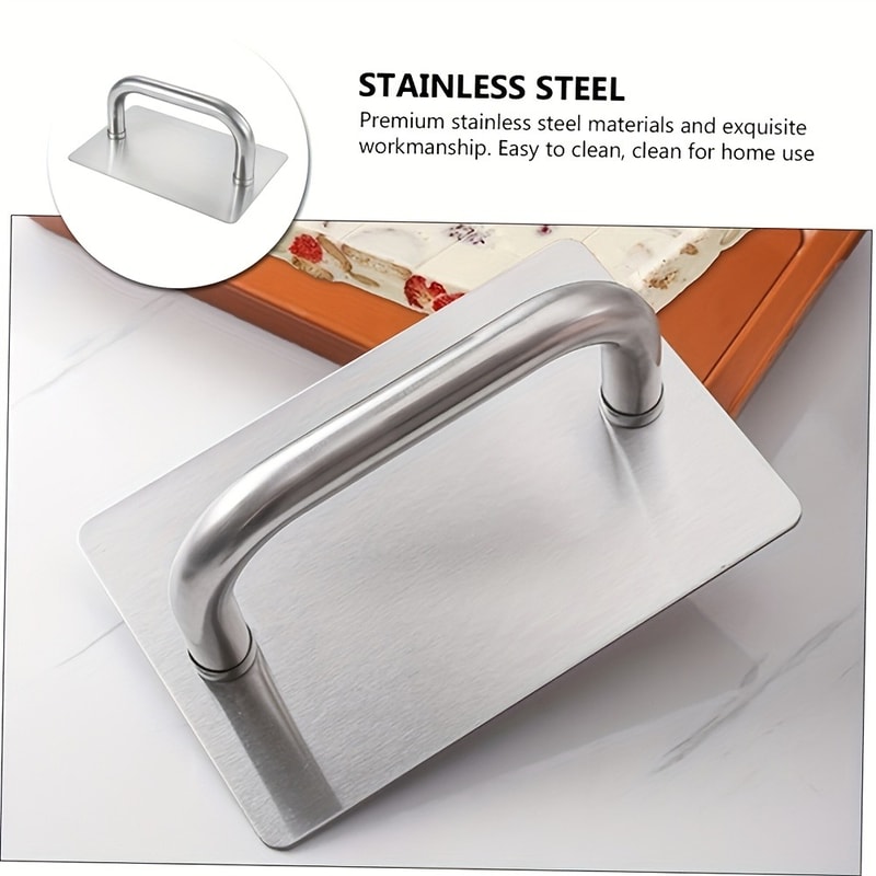 Stainless Steel Burger Press With Handle For Patties Dough And Pastries 5