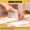 Stainless Steel Bench Scraper Set with Measuring Scale for Bread, Pizza and Pastry