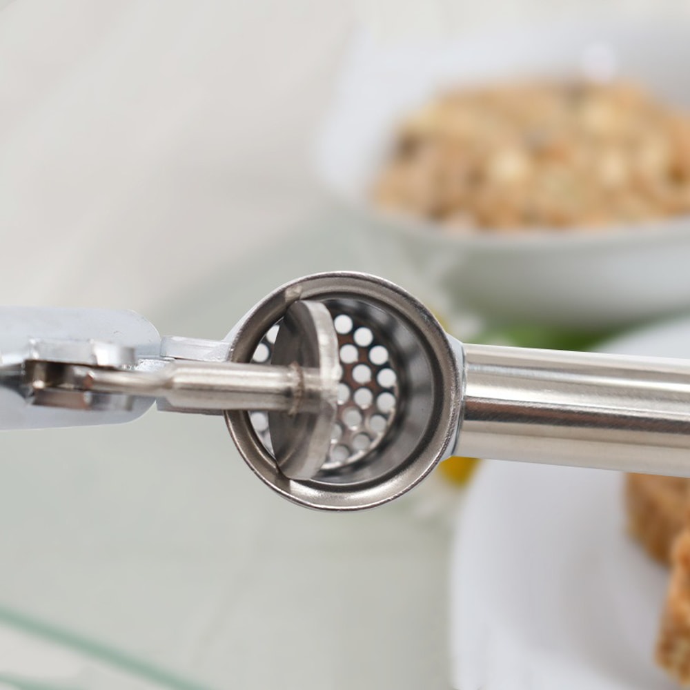 Stainless Steel Garlic Press Rocker Manual Garlic Mincer for Easy Kitchen Prep