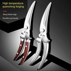 multi purpose poultry shears and kitchen scissors with fish scaler