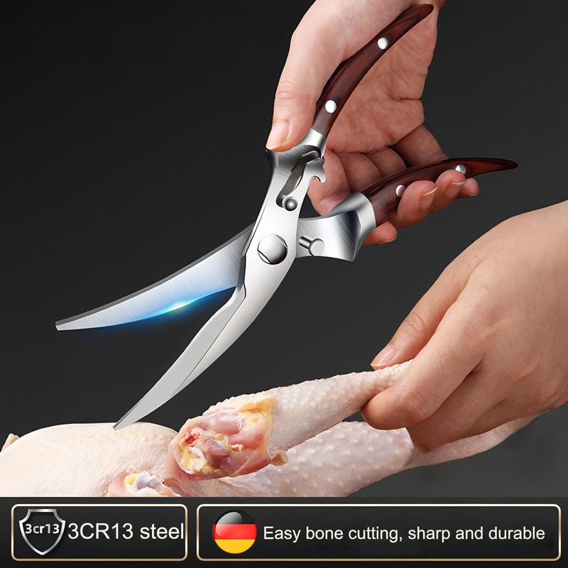 Multi Purpose Poultry Shears and Kitchen Scissors with Fish Scaler
