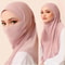 Soft Modal Instant Jersey Hijab For Women Ready To Wear Slip On Headscarf 0