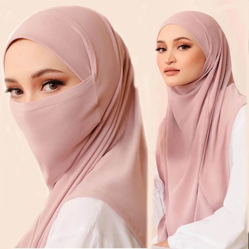 Soft Modal Instant Jersey Hijab For Women Ready To Wear Slip On Headscarf 0