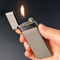 ultra thin windproof butane lighter for men