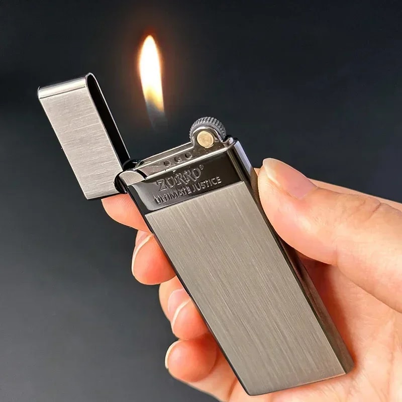 Ultra Thin Windproof Butane Lighter For Men 0