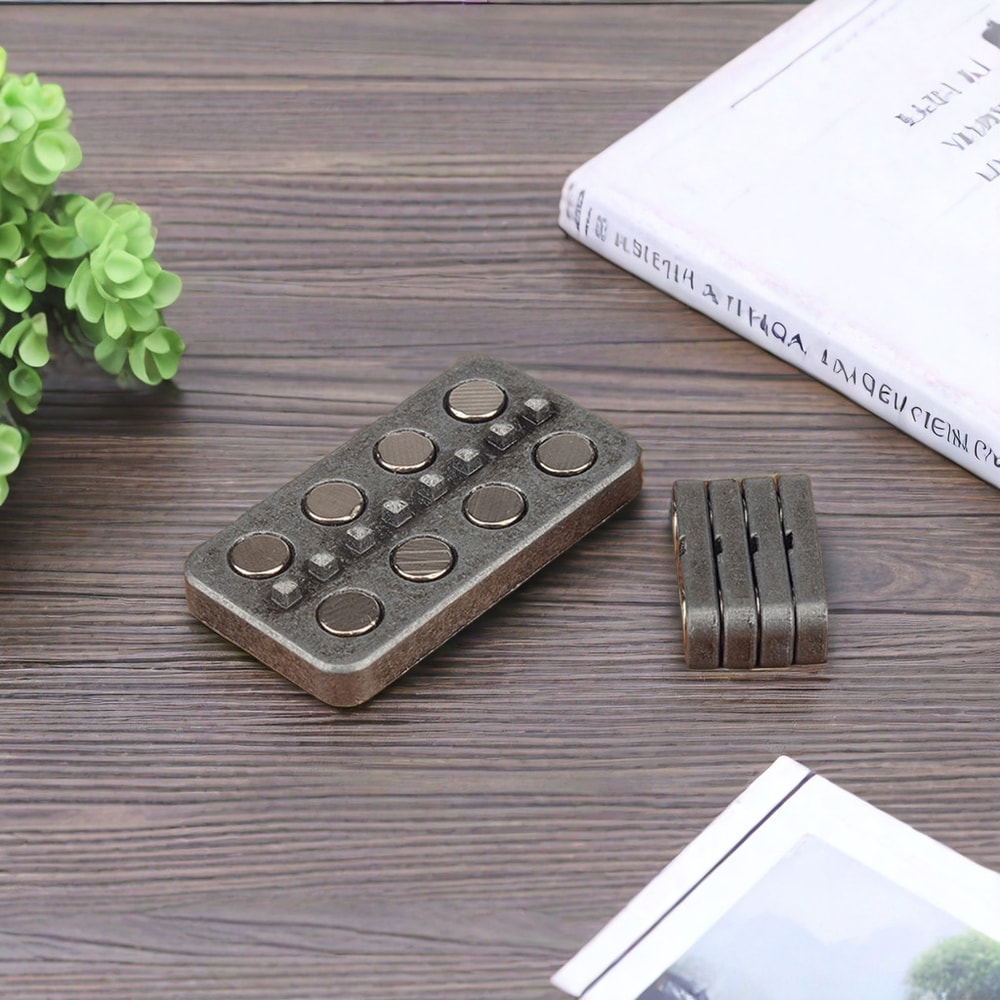 Magnetic Metal Slider Fidget Toy Silent Fidget Slider Stress Relief EDC Desk Toy 6