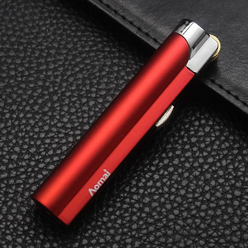 Windproof Torch Lighter Refillable Blue Flame Metal Lighter