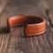 Maden Men's Thunderbird Leather Cuff Bracelet Adjustable Handmade Vintage Wristband