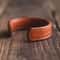 Maden Men's Thunderbird Leather Cuff Bracelet Adjustable Handmade Vintage Wristband