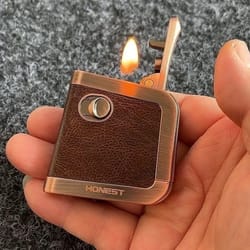 honest vintage windproof lighter refillable metal gift for men