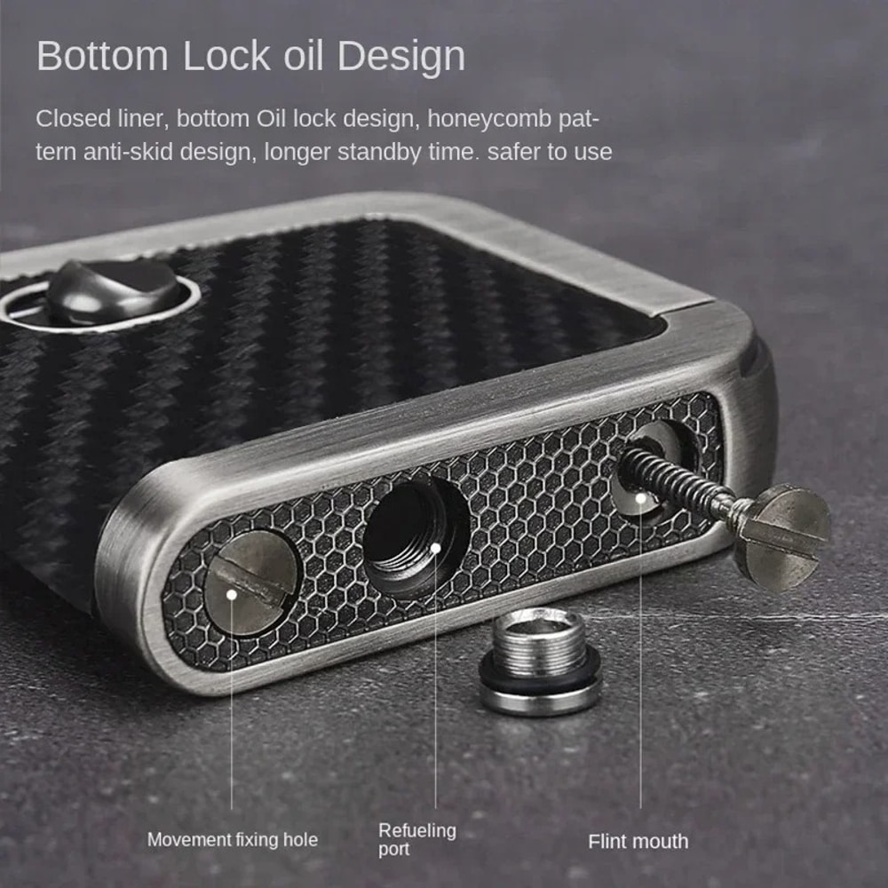 HONEST Vintage Windproof Lighter Refillable Metal Gift For Men 2