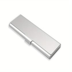 custom logo aluminum pencil case slim metal pen box gift case