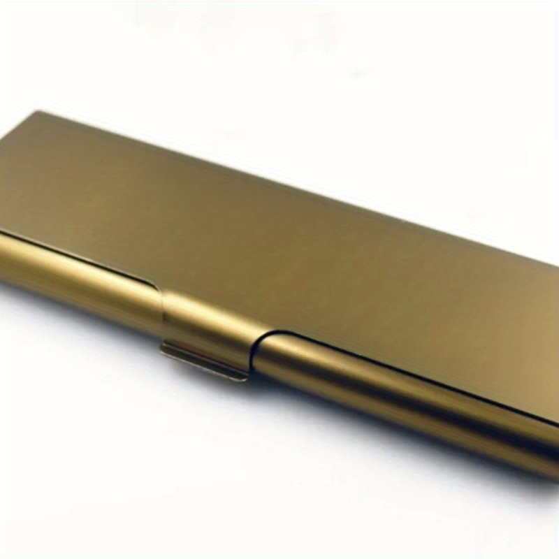 Custom Logo Aluminum Pencil Case Slim Metal Pen Box Gift Case 4