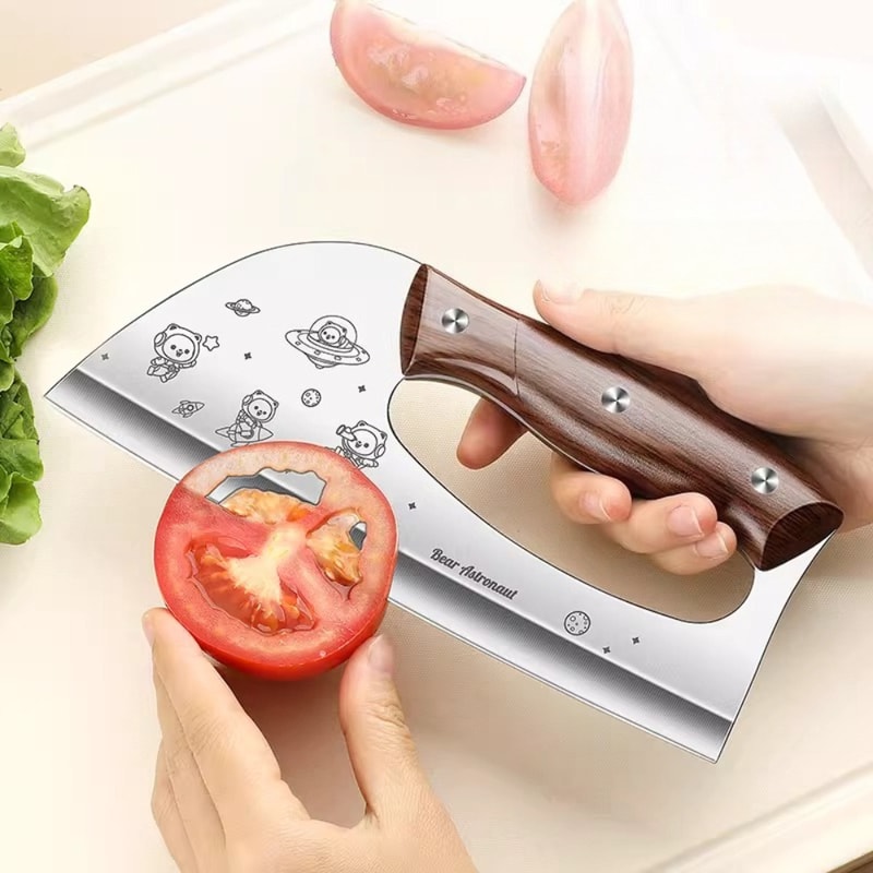 Effort Saving Meat Cleaver Knife Stainless Steel Vegetable Cutting Knife 5