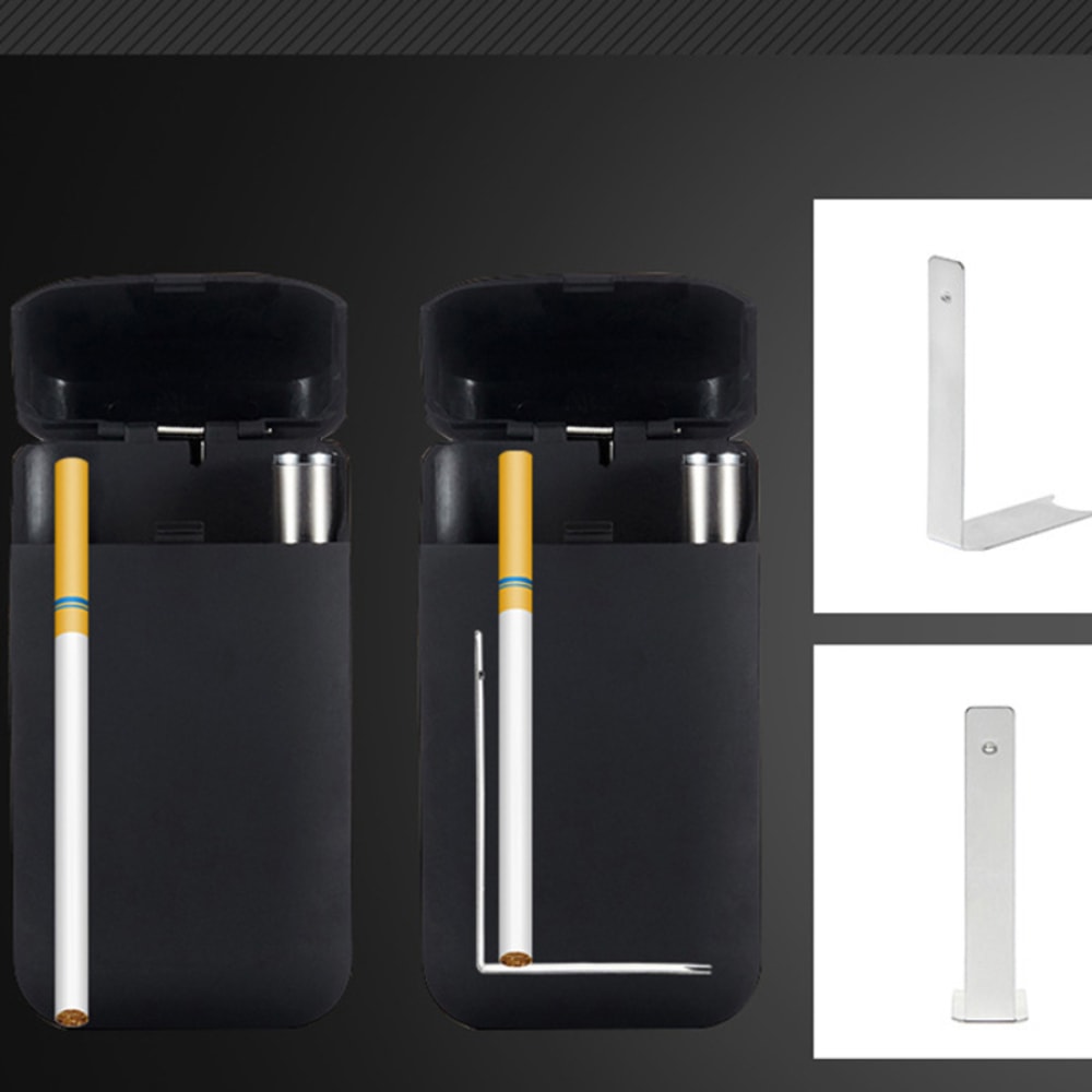 Cigarette Case With Lighter USB Rechargeable Windproof Flameless Holder 1
