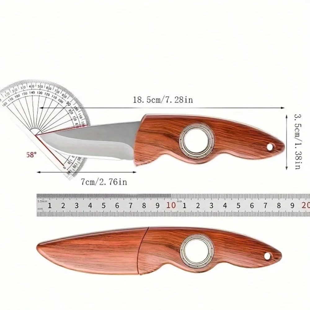 Rotating Mini Pocket Knife for EDC and Outdoor Use