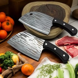 hand forged boning knife butcher knife with solid wood handle