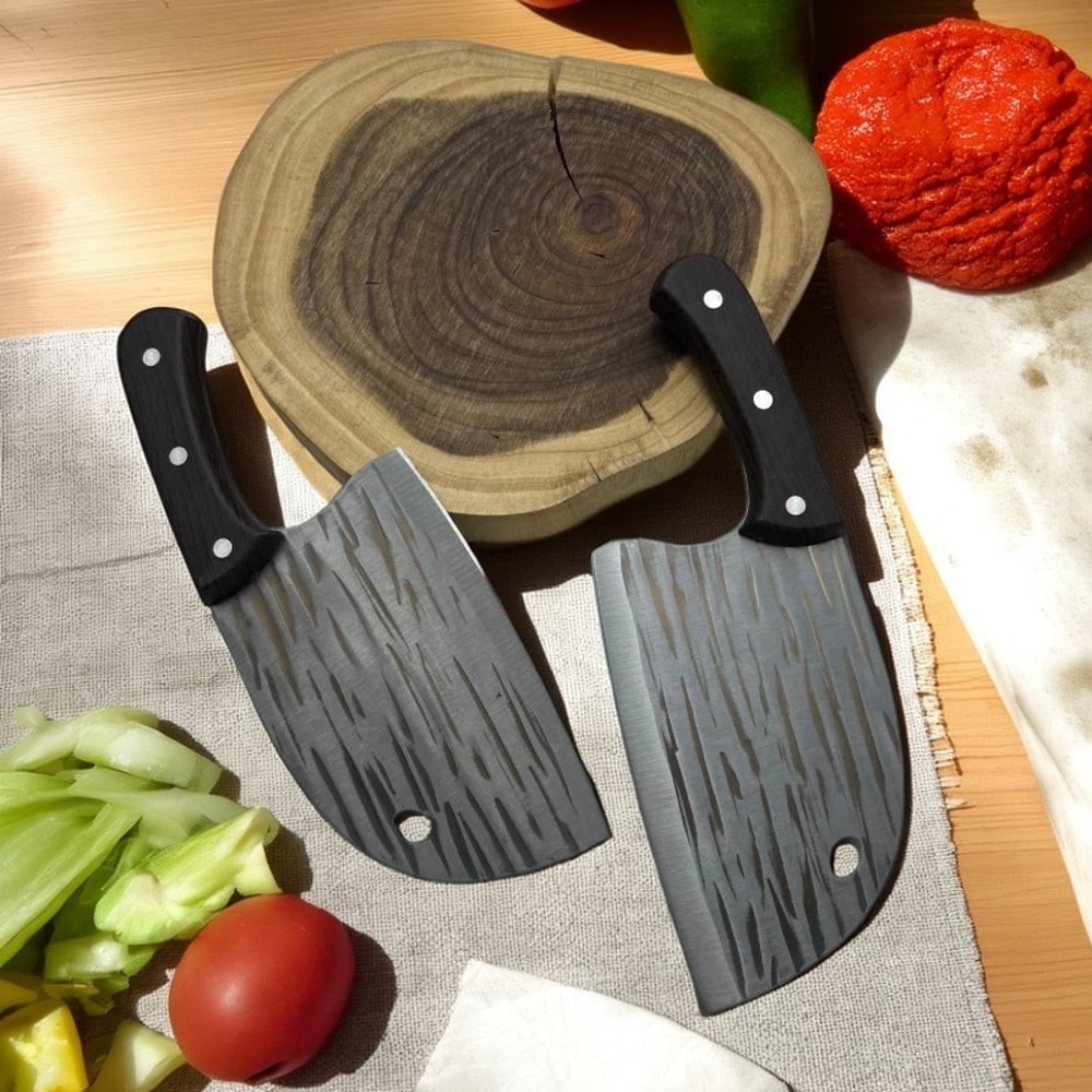 Hand Forged Boning Knife Butcher Knife with Solid Wood Handle