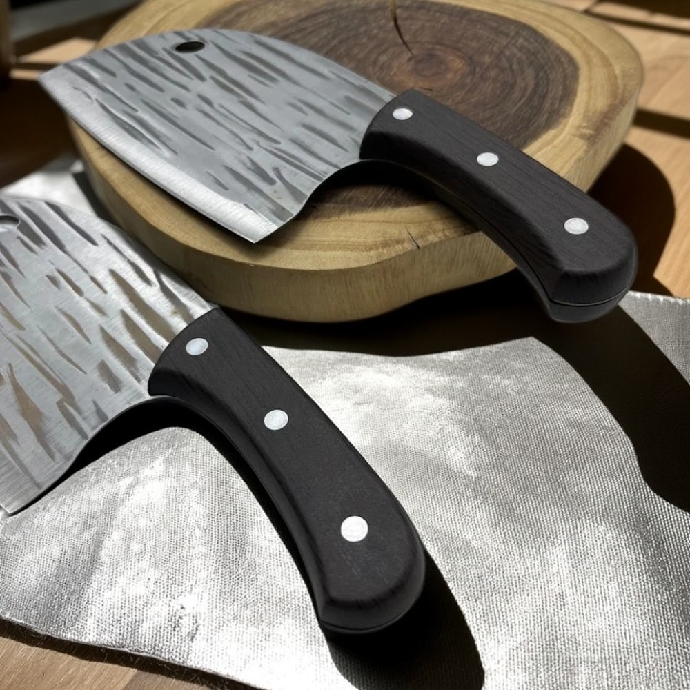 Hand Forged Boning Knife Butcher Knife with Solid Wood Handle