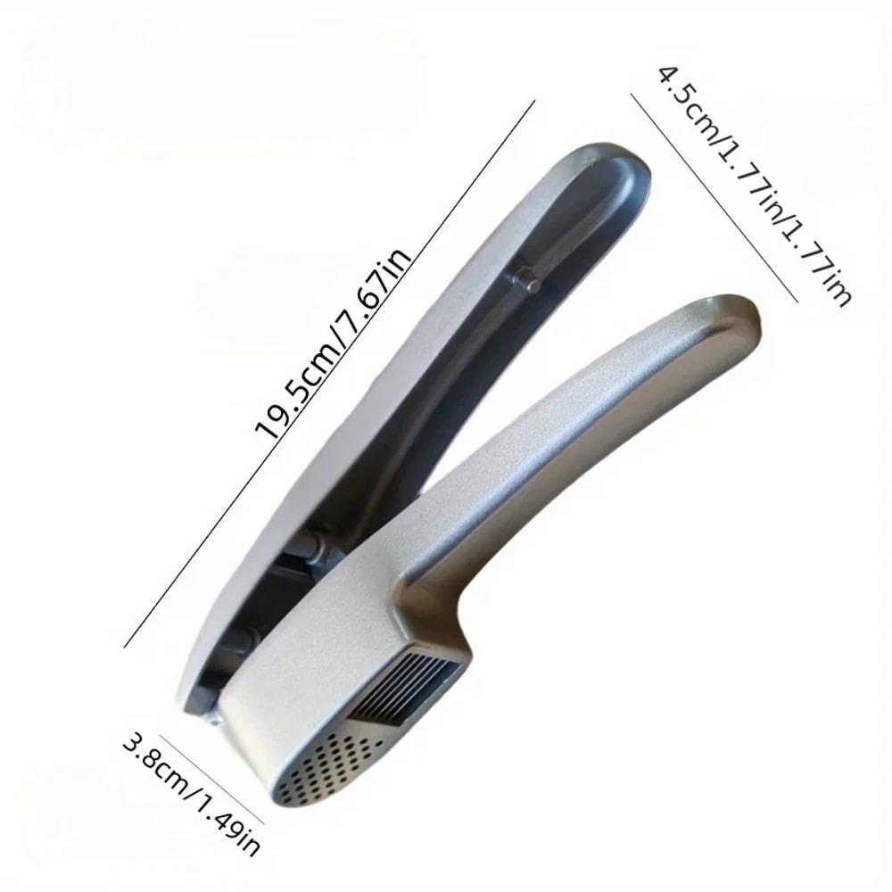Garlic Press And Slicer Aluminum Garlic Mincer Tool 0