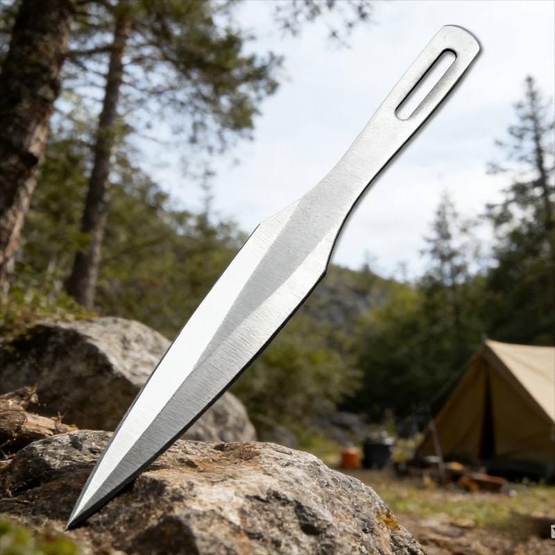 Stainless Steel Training Knife Dull Edge Pocket Trainer 2