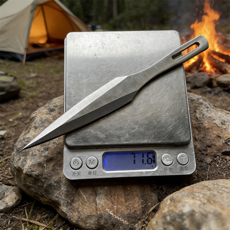 Stainless Steel Training Knife Dull Edge Pocket Trainer 3