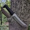 Fixed Blade Outdoor Utility Knife with Sheath and Lanyard