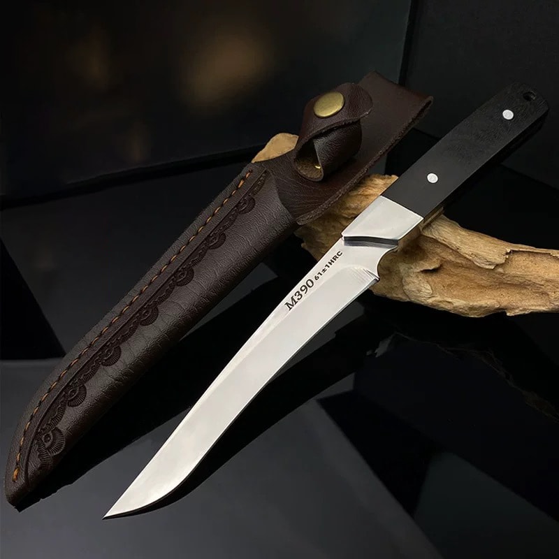 Stainless Steel Boning Knife with Protective Sleeve for Meat, Fruit and Everyday Prep