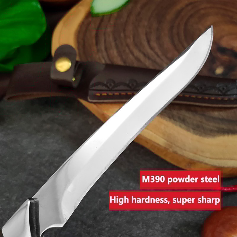 Stainless Steel Boning Knife with Protective Sleeve for Meat, Fruit and Everyday Prep