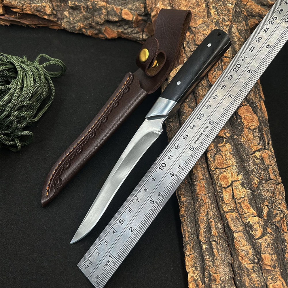 Stainless Steel Boning Knife with Protective Sleeve for Meat, Fruit and Everyday Prep