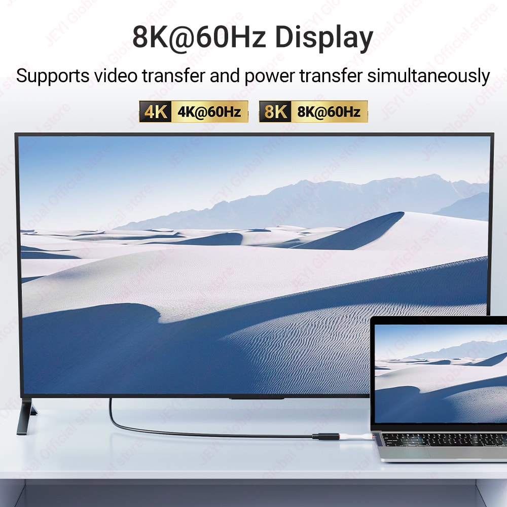 Short USB C Cable Thunderbolt Right Angle Fast Charge Cable 3