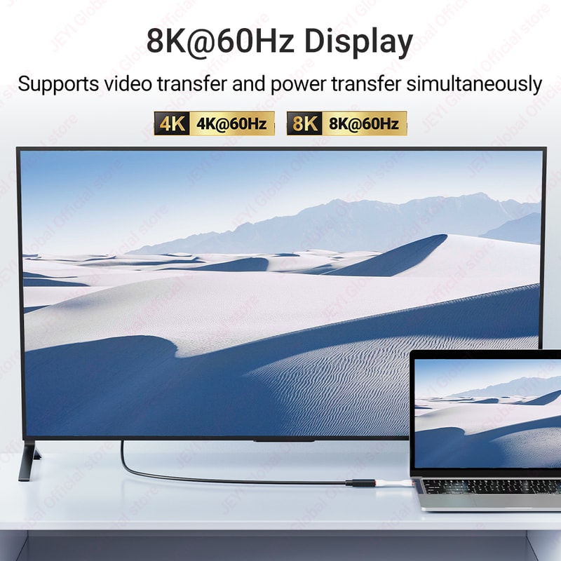 Short USB C Cable Thunderbolt Right Angle Fast Charge Cable 3