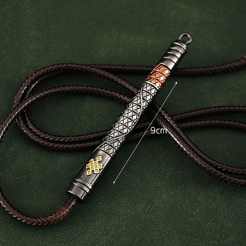 Li Jing Whip Anime Weapon Model Alloy Keychain Pendant for Collectors