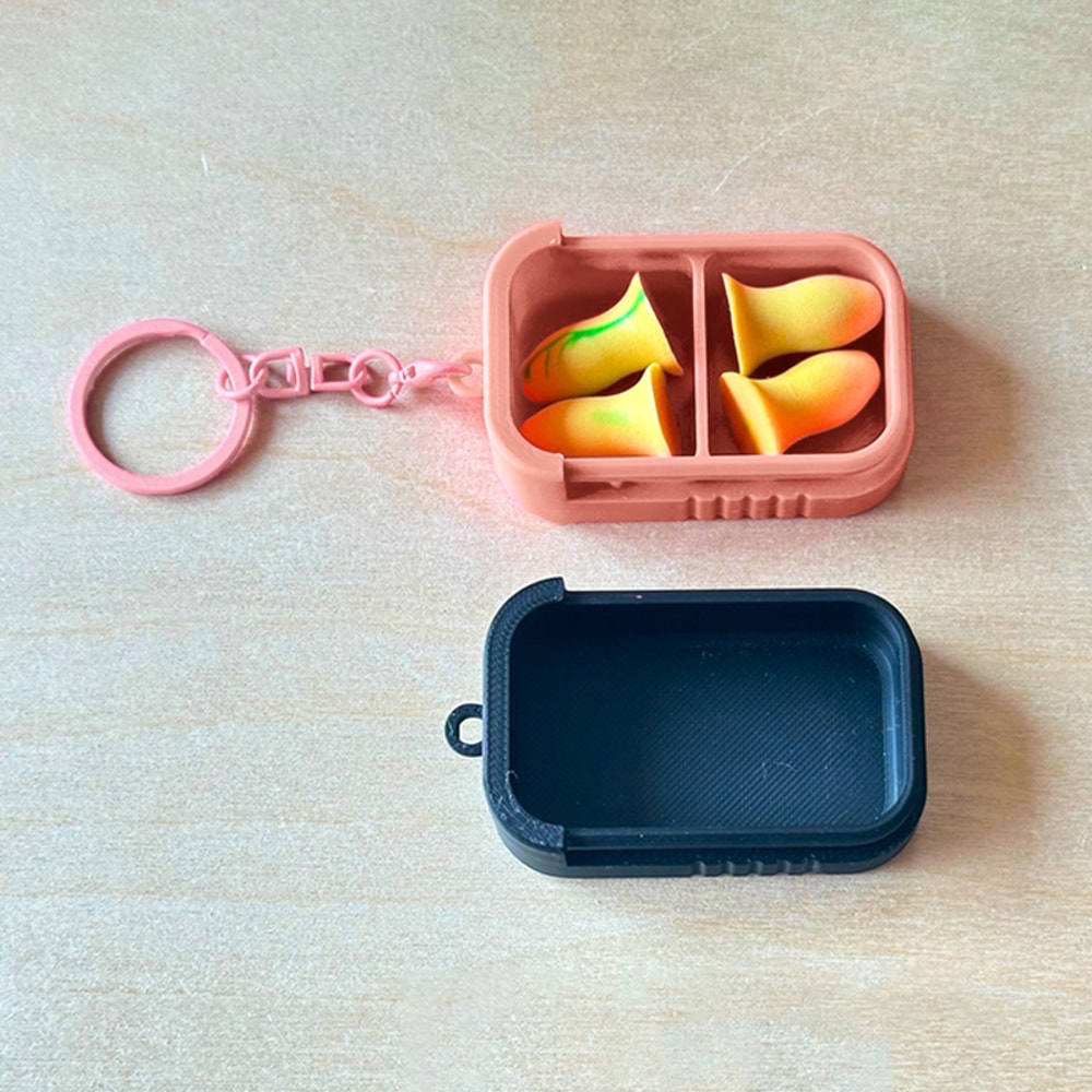 Portable Earplug Case Keychain Mini Pill Holder For Jewelry And Small Essentials 6