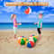 Pack Large Rainbow Beach Ball Inflatable Pool Toys For Kids And Adults 4