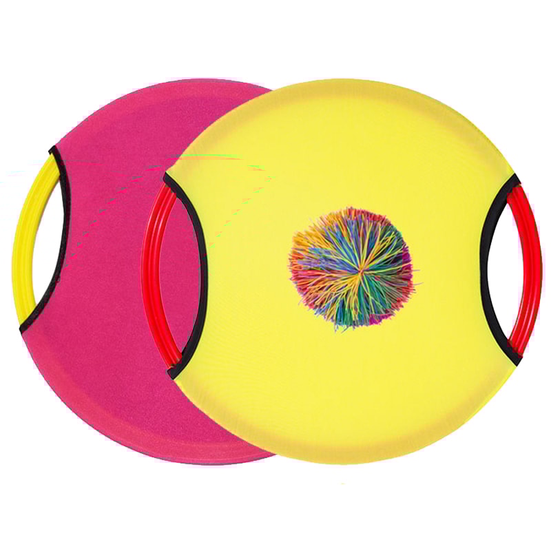 Family Toss and Catch Game Set with Trampoline Paddle Ball for Beach and Backyard Fun