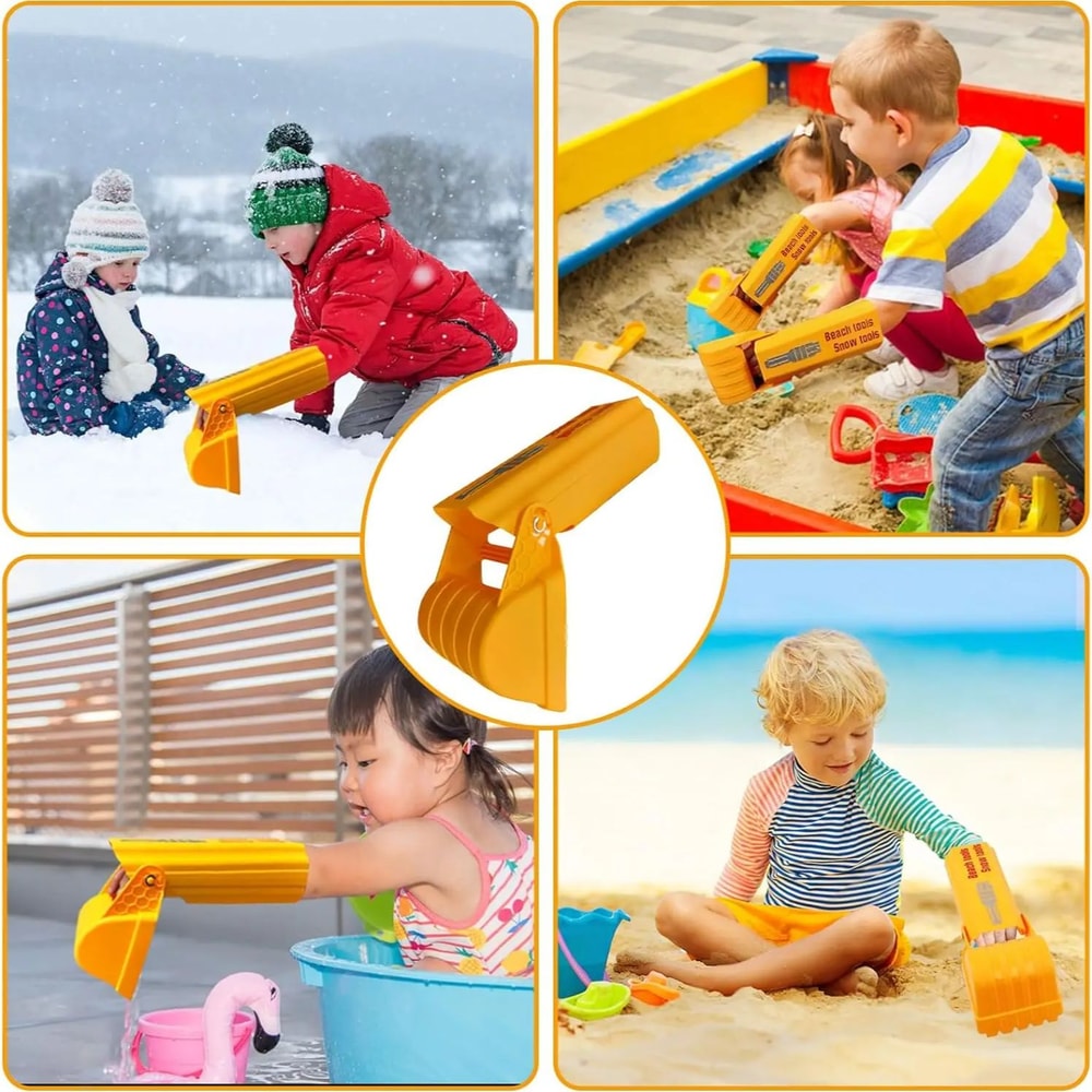 Kids Excavator Sand Toy Beach Shovel Digger For Sandbox Snow And Water Play 4