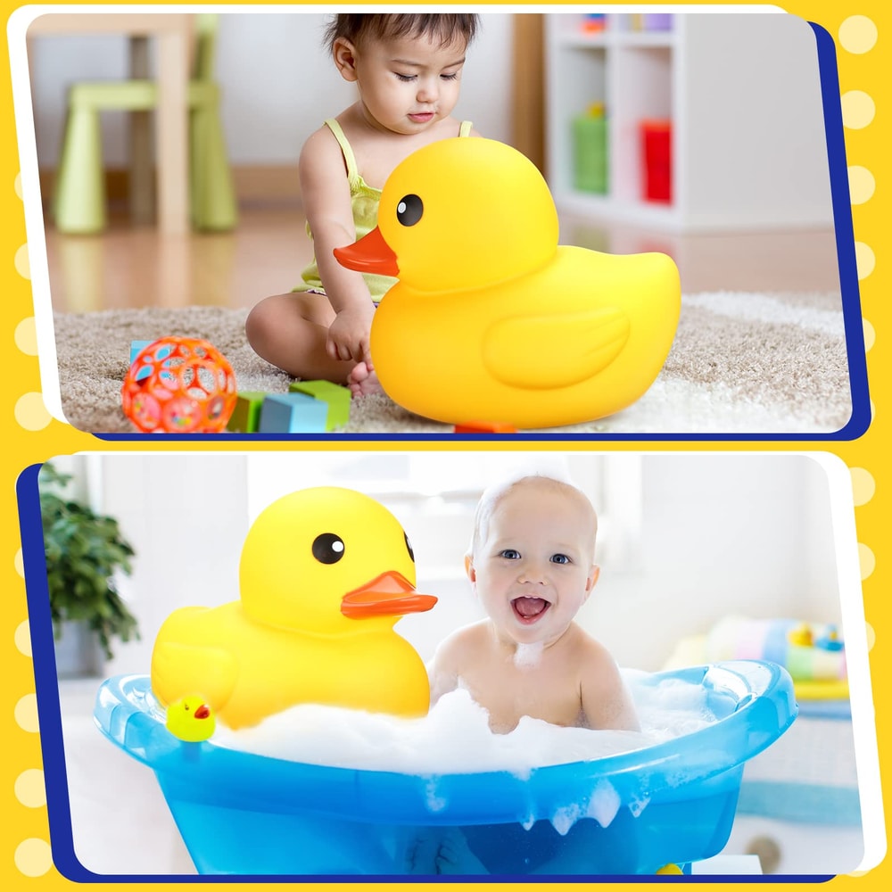 Giant Rubber Duck for Gender Reveal and Baby Shower Fun