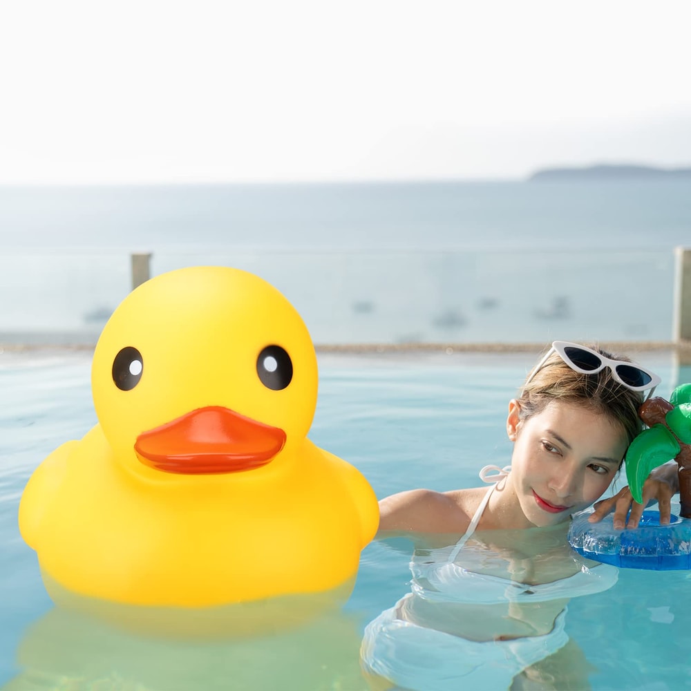 Giant Rubber Duck for Gender Reveal and Baby Shower Fun