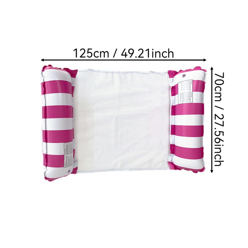 Inflatable Water Hammock Pool Float for Adults Foldable Summer Lounger