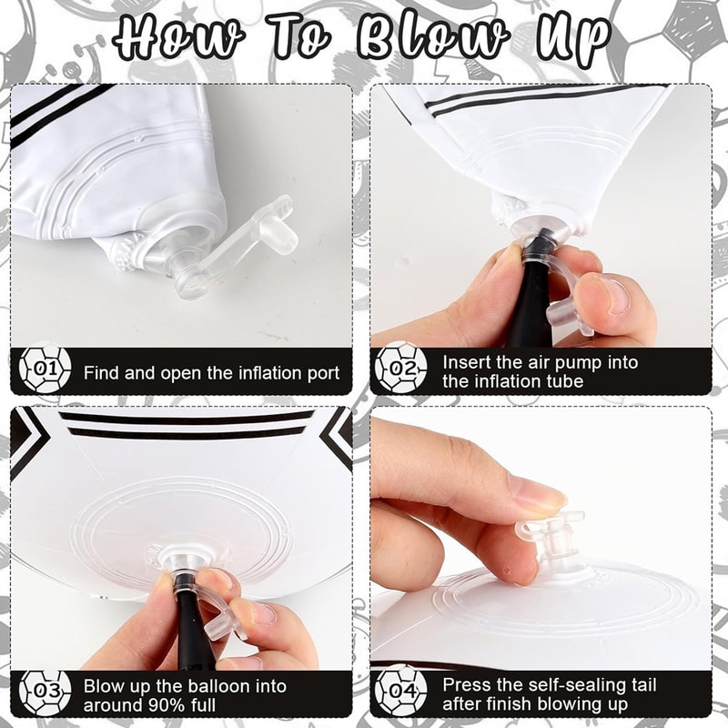 Inflatable Soccer Beach Ball For Kids Pool Parties And Summer Play 3