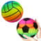Rainbow Inflatable Beach Ball 22cm Thick PVC Pool And Beach Play Ball 2