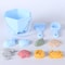 Soft Silicone Beach Bucket Set for Kids with Shovel and Sand Molds