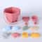 Soft Silicone Beach Bucket Set for Kids with Shovel and Sand Molds